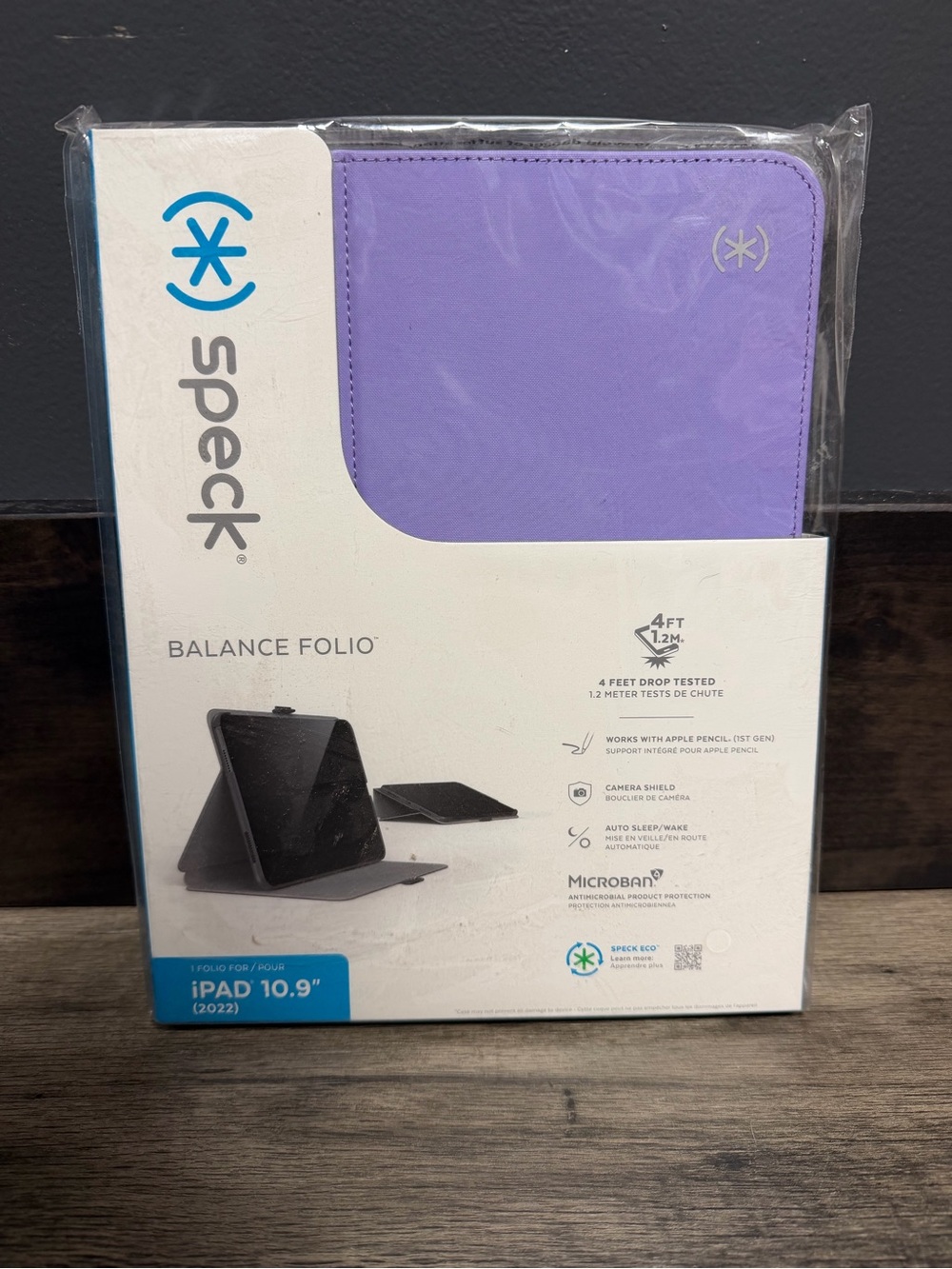 NWT Speck Balance Folio Case iPad 10.9" 2022 Purple Factory Sealed